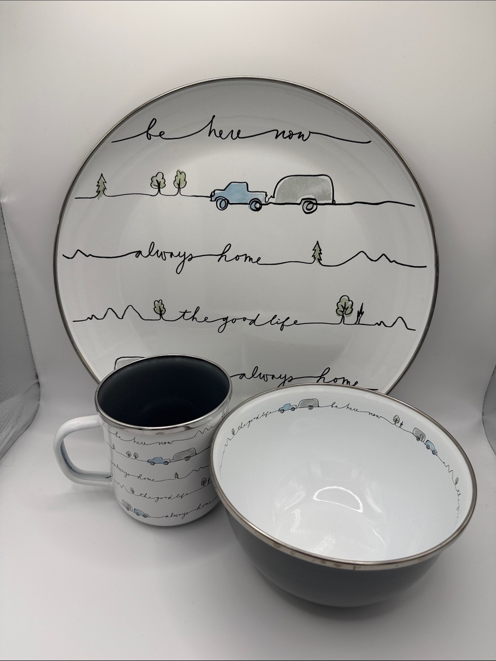 Pottery Barn/Airstream Collaboration - 4 Stainless Steel Settings